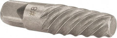 Interstate - Spiral Flute Screw Extractor - #8 Extractor for 1-1/8 to 1-3/8" Screw, 4-3/8" OAL - Americas Industrial Supply