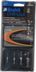 Alden - 4 Piece Screw Extractor/Drill Set - Screw Range 9/32 to 7/16" - Americas Industrial Supply