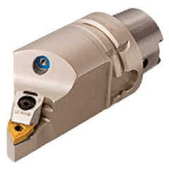Iscar - Right Hand Cut, Size HSK A63, WN.. Insert Compatiblity, Internal or External Modular Turning & Profiling Cutting Unit Head - 25mm Ctr to Cutting Edge, 110mm Head Length, Through Coolant, Series Multi-Wedge - Americas Industrial Supply