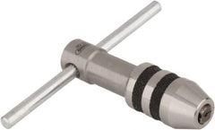 General - #0 to #8 Tap Capacity, T Handle Tap Wrench - 2-1/4" Overall Length - Americas Industrial Supply