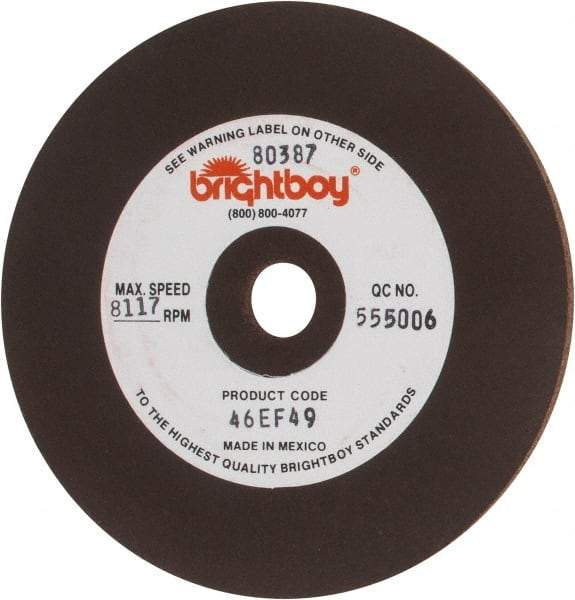 Cratex - 4" Diam x 1/2" Hole x 1/8" Thick, 46 Grit Surface Grinding Wheel - Coarse Grade - Americas Industrial Supply