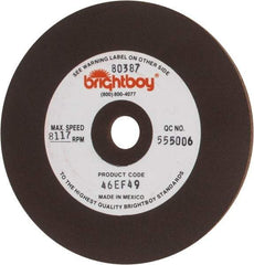 Cratex - 4" Diam x 1/2" Hole x 1/8" Thick, 46 Grit Surface Grinding Wheel - Coarse Grade - Americas Industrial Supply