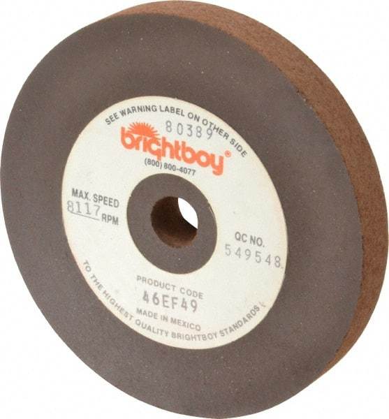 Cratex - 4" Diam x 1/2" Hole x 1/2" Thick, 46 Grit Surface Grinding Wheel - Coarse Grade - Americas Industrial Supply
