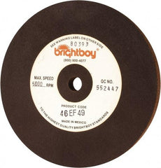 Cratex - 6" Diam x 1/2" Hole x 1/2" Thick, 46 Grit Surface Grinding Wheel - Coarse Grade - Americas Industrial Supply