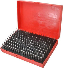 Value Collection - 190 Piece, 0.0615-0.2505 Inch Diameter Plug and Pin Gage Set - Plus 0.0002 Inch Tolerance, Class ZZ - Americas Industrial Supply