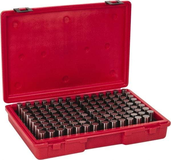 Value Collection - 125 Piece, 0.626-0.75 Inch Diameter Plug and Pin Gage Set - Plus 0.0002 Inch Tolerance, Class ZZ - Americas Industrial Supply