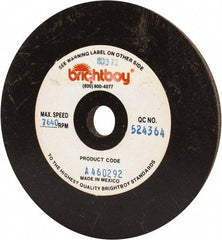 Cratex - 4" Diam x 1/2" Hole x 1/4" Thick, 46 Grit Surface Grinding Wheel - Coarse Grade - Americas Industrial Supply