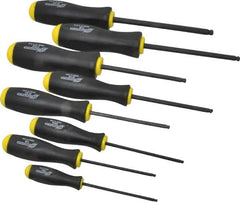 Bondhus - 8 Piece, 7/64 to 5/16" Ball End Hex Driver Set - Comes in Vinyl Pouch - Americas Industrial Supply