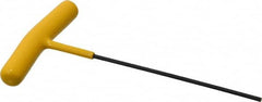 Bondhus - 3/32" Hex, T-Handle Cushion Grip, Hex Key - 4" OAL, Protanium High Torque Steel, Inch System of Measurement - Americas Industrial Supply