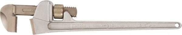 Ampco - 10" Aluminum Nonsparking Pipe Wrench - 2-1/2" Pipe Capacity - Americas Industrial Supply