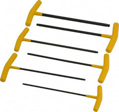 Bondhus - 6 Piece T-Handle Ball End Hex Key Set - Hex Range 5/32 to 3/8", Alloy Steel - Americas Industrial Supply
