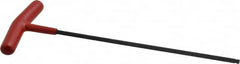 Bondhus - 4mm Hex, T-Handle Cushion Grip, Ball End Hex Key - 220mm OAL, Protanium High Torque Steel, Metric System of Measurement - Americas Industrial Supply