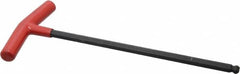 Bondhus - 10mm Hex, T-Handle Cushion Grip, Ball End Hex Key - 307mm OAL, Protanium High Torque Steel, Metric System of Measurement - Americas Industrial Supply