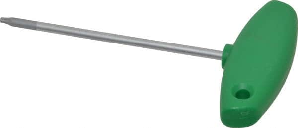 Wiha - T9 Standard Torx Key - Flag-Style, 3.94" Length Under Head, 100mm OAL - Americas Industrial Supply