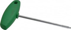 Wiha - T10 Standard Torx Key - Flag-Style, 3.94" Length Under Head, 100mm OAL - Americas Industrial Supply