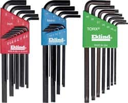 Eklind - 29 Piece T10 to T40 L-Key Torx/Hex Combo Key Set - Exact Industrial Supply