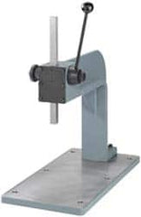 JT&M - 3/4" Ram, 11-5/8" Throat Depth, 200 Lb Manual Arbor Press - 10" Max Work Height x 24" Max Work Width, 12:1 Leverage Ratio, 10" Base Width x 19-1/2" Base Depth - Americas Industrial Supply