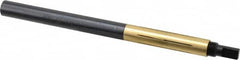 Made in USA - 6-1/2" Length x 1/2" Diam Through Hole Barrel Lap - 1/2" Arbor Diam, 2-1/2" Barrel Length, Eccentric Slot - Americas Industrial Supply