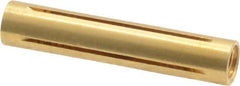 Made in USA - 3/16" Diam Through Hole Barrel Cylinder - 1" Barrel Length, Eccentric Slot - Americas Industrial Supply