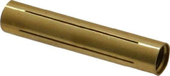 Made in USA - 11/32" Diam Through Hole Barrel Cylinder - 1-3/4" Barrel Length, Eccentric Slot - Americas Industrial Supply