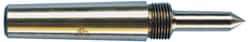 Riten - 1" Head Diam, Carbide-Tipped Steel Standard Point Solid Dead Center - 3MT Morse Taper, 1" Point Diam, 1-5/8" Point Length, 2-3/8" OAL - Americas Industrial Supply