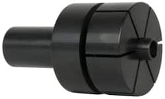 Mitee-Bite - 0.71 to 2.09" Expansion Diam, 4,000 Lb Holding Force, Steel ID Expansion Clamps - 2.1" Flange Diam, 3/4" Flange Thickness, 1" Mount Hole Diam, 6 Mount Holes, 1.75" Overall Height, 49 Ft/Lb Torque - Americas Industrial Supply