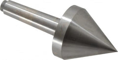 Riten - 2-3/4" Head Diam, Hardened Tool Steel Pipe Nose Point Solid Dead Center - 3MT Morse Taper, 2-3/4" Point Diam, 2.37" Point Length, 3.38" OAL - Americas Industrial Supply