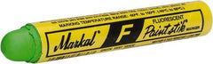 Markal - Fluorescent Green Marker/Paintstick - Oil Base Ink - Americas Industrial Supply