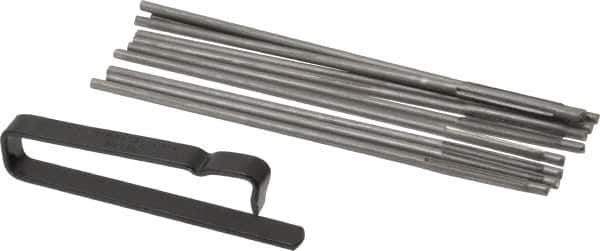 Made in USA - 3-1/4" Long x 0.12" Thick Midget Lap - 0.09" Arbor Diam, 10 Piece Set - Americas Industrial Supply