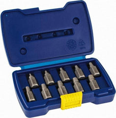 Irwin Hanson - 10 Piece Spiral Flute Screw Extractor Set - Screw Range 1/8 to 13/32" - Americas Industrial Supply