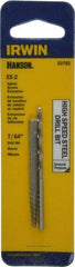 Irwin - 2 Piece Spiral Flute Screw Extractor & Drill Set - Screw Range 5/32 to 7/32" - Americas Industrial Supply