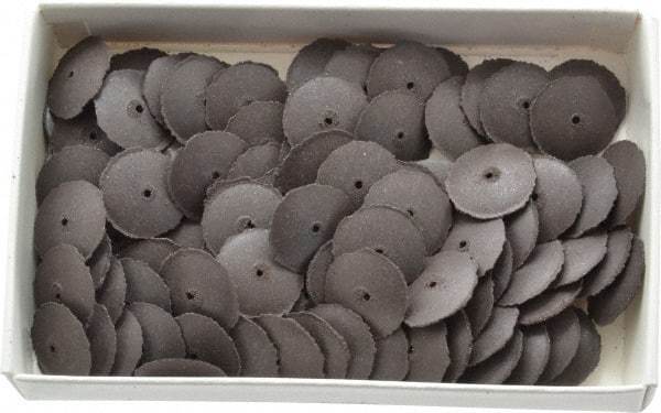 Cratex - 5/8" Diam x 1/16" Hole x 3/32" Thick, Surface Grinding Wheel - Silicon Carbide, Medium Grade, Rubber Bond, No Recess - Americas Industrial Supply