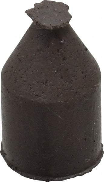 Cratex - 3/8" Max Diam x 5/8" Long, Cone, Rubberized Point - Medium Grade, Silicon Carbide, 1/16" Arbor Hole, Unmounted - Americas Industrial Supply