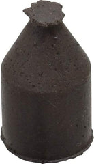 Cratex - 3/8" Max Diam x 5/8" Long, Cone, Rubberized Point - Medium Grade, Silicon Carbide, 1/16" Arbor Hole, Unmounted - Americas Industrial Supply