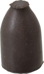 Cratex - 1/2" Max Diam x 7/8" Long, Cone, Rubberized Point - Medium Grade, Silicon Carbide, 1/8" Arbor Hole, Unmounted - Americas Industrial Supply