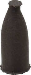 Cratex - 3/8" Max Diam x 1" Long, Cone, Rubberized Point - Medium Grade, Silicon Carbide, 1/8" Arbor Hole, Unmounted - Americas Industrial Supply