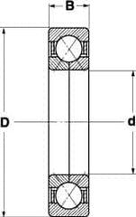 SKF - Radial Ball Bearings; Type: 4 Point Angular Contact Ball Bearing ; Style: Open ; Bore Diameter (mm): 20.00 ; Outside Diameter (mm): 52.00 ; Width (mm): 15.00 ; Flange Type: Without Flange - Exact Industrial Supply