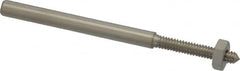 Value Collection - 1/8" Shank No. 4 Abrasive Point Mandrel - 1-3/4" Length, 1/16" Hole Compatibility, for Cones, Points & Rubberized Points - Americas Industrial Supply