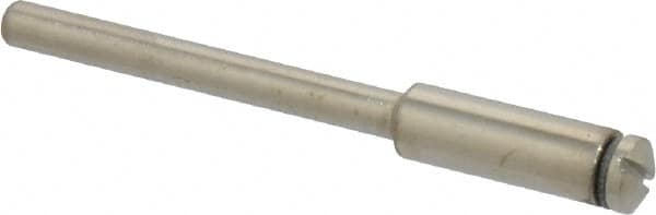 Value Collection - 1/8" Shank No. 3 Abrasive Point Mandrel - 1-3/4" Length, 1/16" Hole Compatibility, for Small Wheels - Americas Industrial Supply