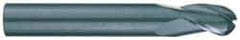 RobbJack - 5/8" Diam, 7/8" LOC, 3 Flute Solid Carbide Ball End Mill - Uncoated, Single End, 3-1/2" OAL, 5/8" Shank Diam, Spiral Flute - Americas Industrial Supply