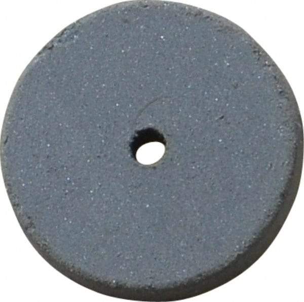 Cratex - 5/8" Diam x 1/16" Hole x 3/32" Thick, Surface Grinding Wheel - Silicon Carbide, Extra Fine Grade, 25,000 Max RPM, Rubber Bond, No Recess - Americas Industrial Supply