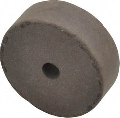 Cratex - 1-1/2" Diam x 1/4" Hole x 1/2" Thick, Surface Grinding Wheel - Silicon Carbide, Medium Grade, 15,000 Max RPM, Rubber Bond, No Recess - Americas Industrial Supply