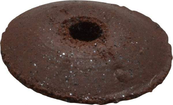 Cratex - 3/8" Diam x 1/16" Hole x 3/32" Thick, Surface Grinding Wheel - Silicon Carbide, Fine Grade, Rubber Bond, No Recess - Americas Industrial Supply