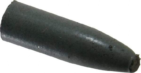 Cratex - 9/32" Max Diam x 1" Long, Cone, Rubberized Point - Coarse Grade, Silicon Carbide, 1/16" Arbor Hole, Unmounted - Americas Industrial Supply