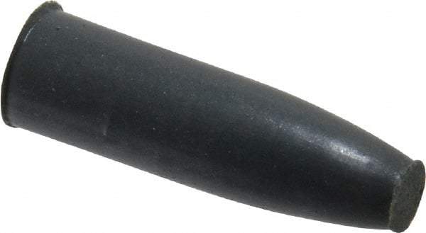Cratex - 9/32" Max Diam x 1" Long, Cone, Rubberized Point - Very Fine Grade, Silicon Carbide, 1/16" Arbor Hole, Unmounted - Americas Industrial Supply