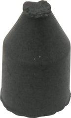 Cratex - 3/8" Max Diam x 5/8" Long, Cone, Rubberized Point - Coarse Grade, Silicon Carbide, 1/16" Arbor Hole, Unmounted - Americas Industrial Supply