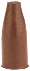Cratex - 3/8" Max Diam x 1" Long, Cone, Rubberized Point - Fine Grade, Silicon Carbide, 1/8" Arbor Hole, Unmounted - Americas Industrial Supply