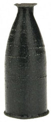 Cratex - 3/8" Max Diam x 1" Long, Cone, Rubberized Point - Very Fine Grade, Silicon Carbide, 1/8" Arbor Hole, Unmounted - Americas Industrial Supply