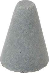 Cratex - 5/8" Max Diam x 7/8" Long, Taper, Rubberized Point - Coarse Grade, Silicon Carbide, 1/8" Arbor Hole, Unmounted - Americas Industrial Supply
