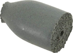 Cratex - 1/2" Max Diam x 7/8" Long, Cone, Rubberized Point - Coarse Grade, Silicon Carbide, 1/8" Arbor Hole, Unmounted - Americas Industrial Supply